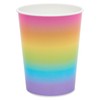 American Greetings Rainbow Party Supplies, Ombre 16 oz. Cups (8-Count)