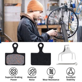 6Pairs Bike Brake Pads,Resin Bicycle Disc Brakes for Shimano C501 M575 M525 M495 M486 M485 M475 M465,Mountain MTB Ebike Brake Pads Replacement