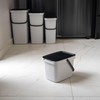 KADAX Waste Bin with Lid and Handle, Plastic Waste Bin,