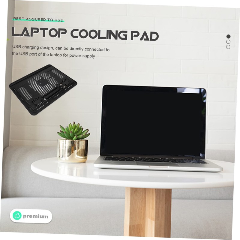 COHEALI Ultra Slim Laptop Cooling Pad Quiet Fan Adjustable Laptop
