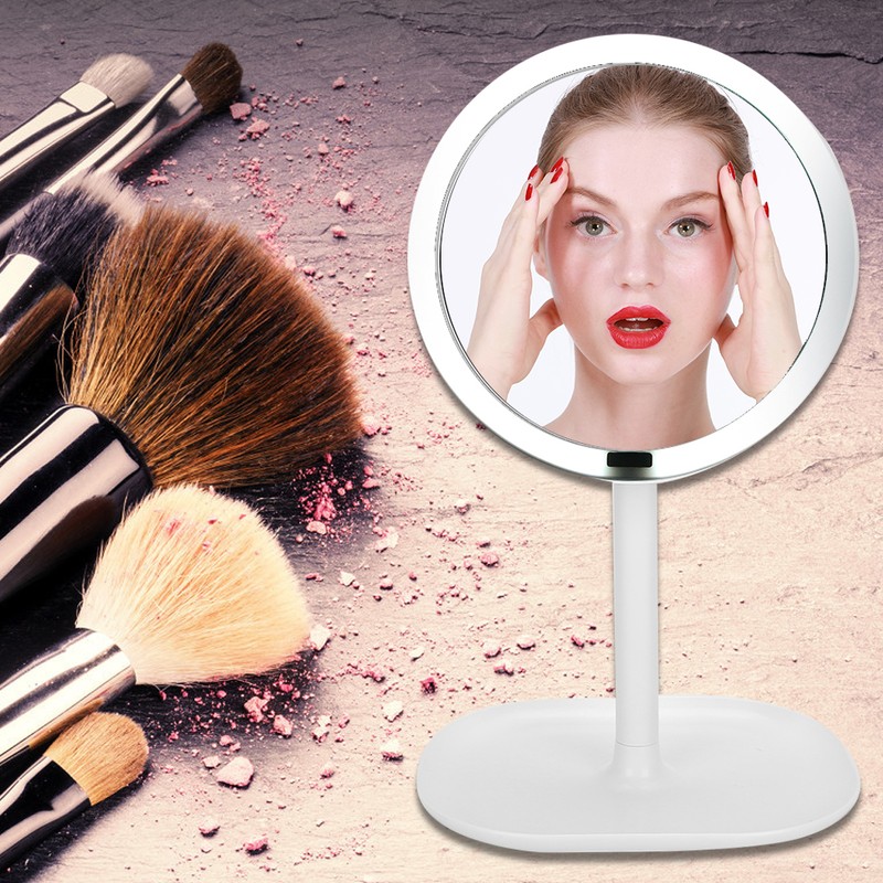 Makeup Mirror 10X Magnification LED Induction Portable Vanity Mirror for