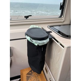 STYYL Flextrash Set 1 Black Bin with Table Clip, Wall Holder and Bin Liners