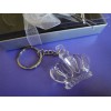 Crystal Clear Crown Keychain