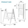 BOCOM 2 Step Ladder, Lightweight Portable Foldable Collapsible Folding Sturdy