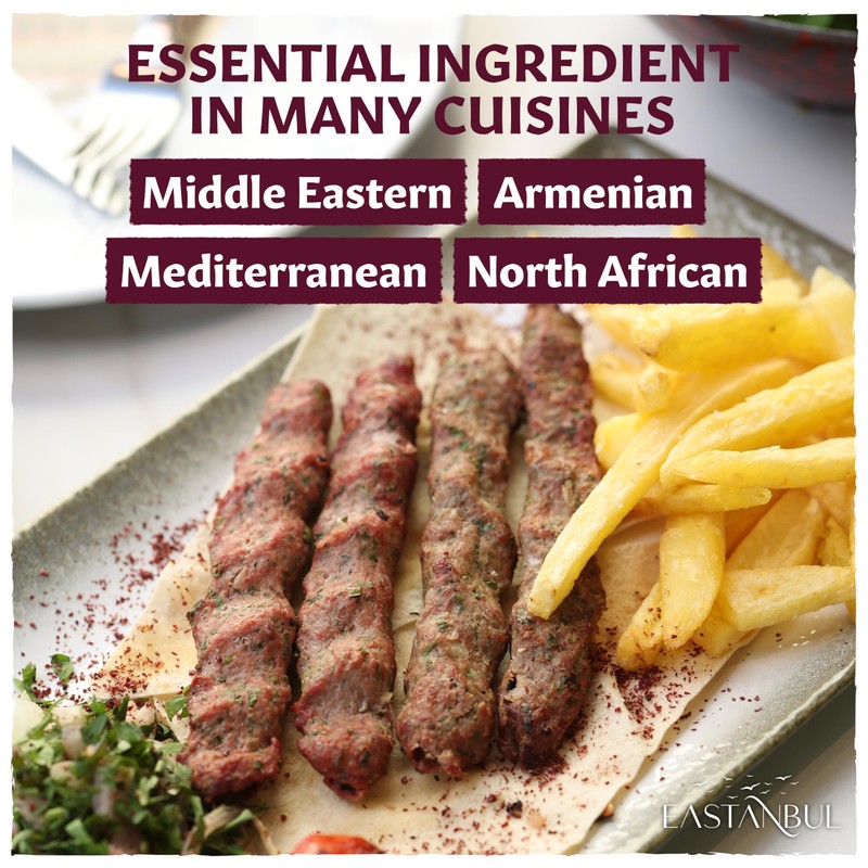 Eastanbul Sumac Spice, 6.4oz, Ground Sumac, Fresh Farm Turkish Spice