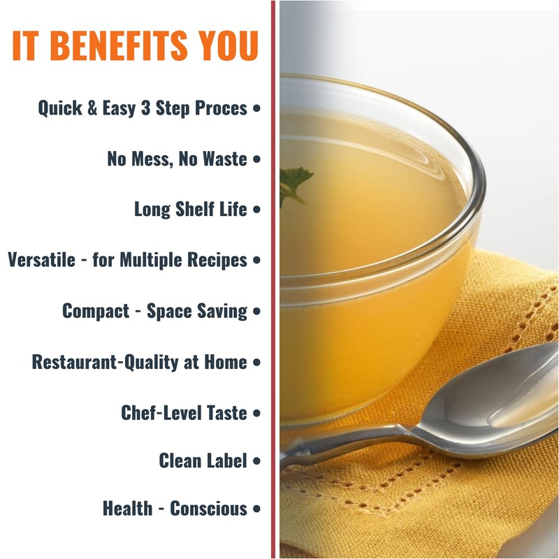 SAVORY CHOICE Beef and Chicken Broth Concentrate, 2 Boxes of