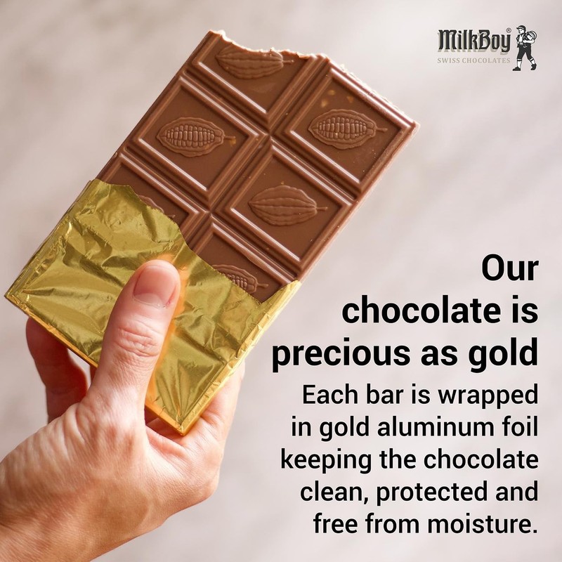 Milkboy Swiss Gourmet Milk Chocolate Bars - Dark Chocolates -