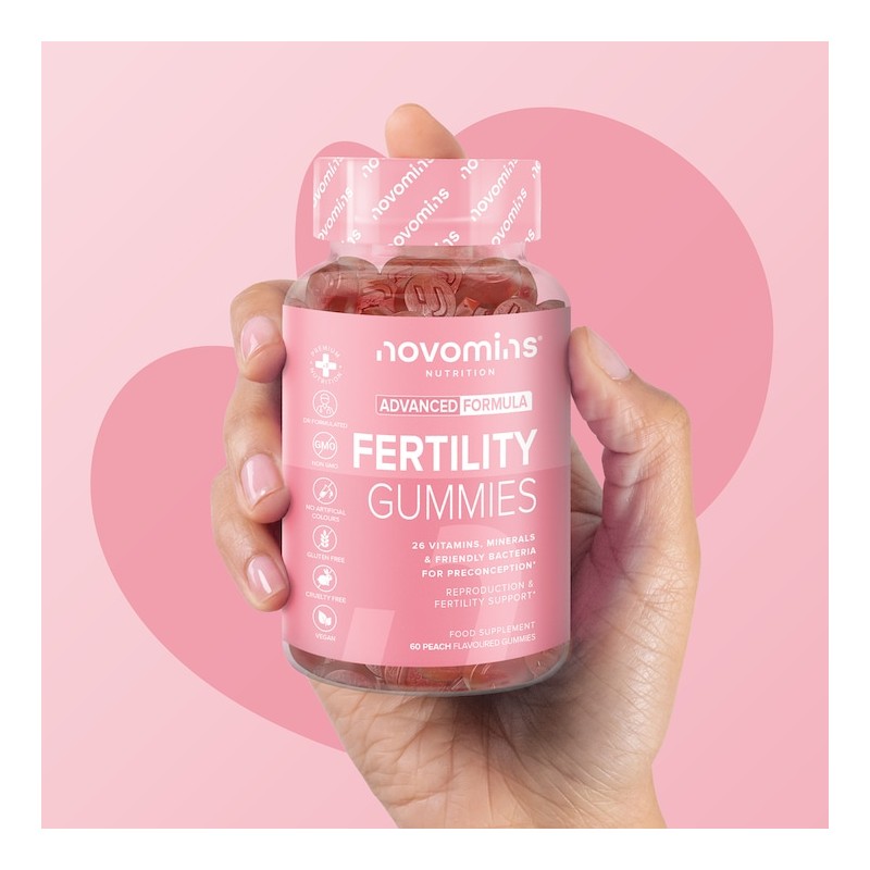 Novomins Fertility Peach-Flavoured 60 Gummies
