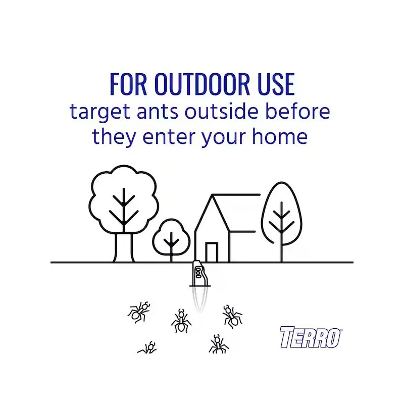 TERRO Outdoor Liquid Ant Killer 8 Bait Stakes Each Ready
