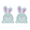 Transpac Chubby Glossy White Easter Bunny 3 x 2.25 Ceramic