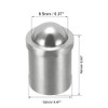 sourcing map Door Cabinet Closet Drawer 12mm Dia Stainless Steel