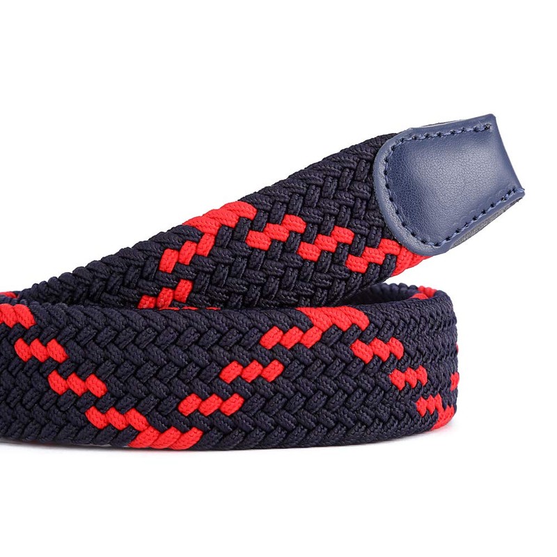 BOZEVON Elastic Woven Belt - Multi-colours Elasticated Braided Stretch Fabric
