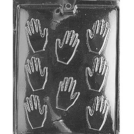 Grandmama's Goodies M022 Small Hands Chocolate Candy Soap Mold with Exclusive Molding Instructions