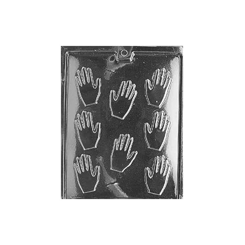 Grandmama's Goodies M022 Small Hands Chocolate Candy Soap Mold with