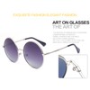 GEELOOK Round Sunglasses for Women Men Classic Oversized Circle Mirrored