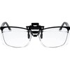 Clip-On Flip-Up Magnifying Reading Glasses, +4.5 Diopter, Small Frame, Rectangular,