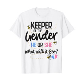 Keeper of Gender Reveal What Will it Bee T-Shirt