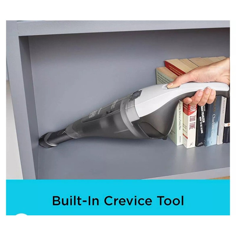 BLACK+DECKER dustbuster QuickClean Cordless Handheld Vacuum, White (HNVC215B10)