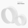 HVAC OV Plastic 6 Inch Duct Connector Flange – Male