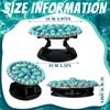 Zonon 4 Pieces Turquoise Western Phone Grip Charm Teardrop Flower