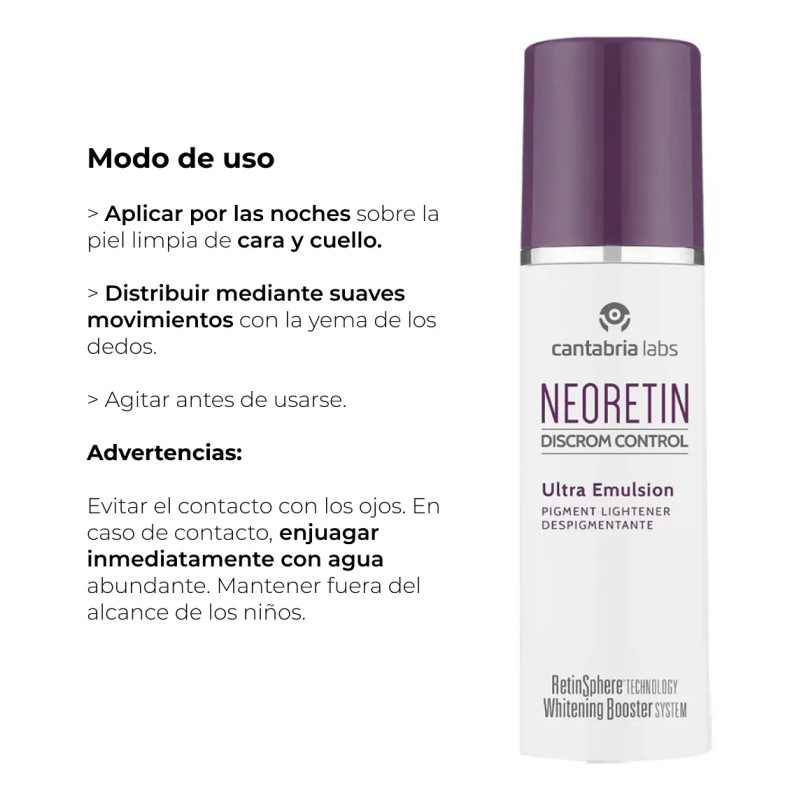 Emulsión Despigmentante Neoretin DC Ultra Retinol 30ml Rostro