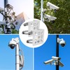 2PCS Vertical Rod Mount for Security Camera, Universal Vertical Rod