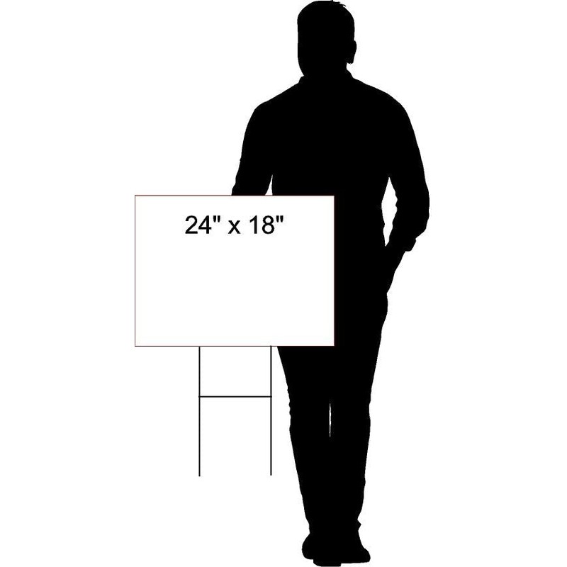 Haunted Hayride Open Green 1 Single Sided 18x24 in Yard