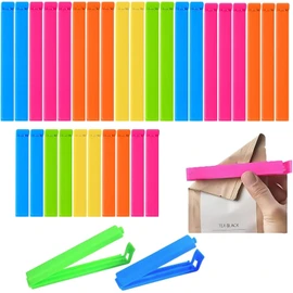 30 Piezas Pinzas Para Bolsas De Alimentos,Clips Para Bolsas De Alimentos, Pinzas Para Comida, Adecuado Para Bolsas De Almacenamiento De Alimentos Como Aperitivos, Café, EtcéTera