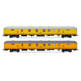 Electrotren HE4021 RENFE, 2-unit set DGCT-3100 postal vans with 160km/h bogies, yellow livery, ep. IV Rolling Stock - Coaches