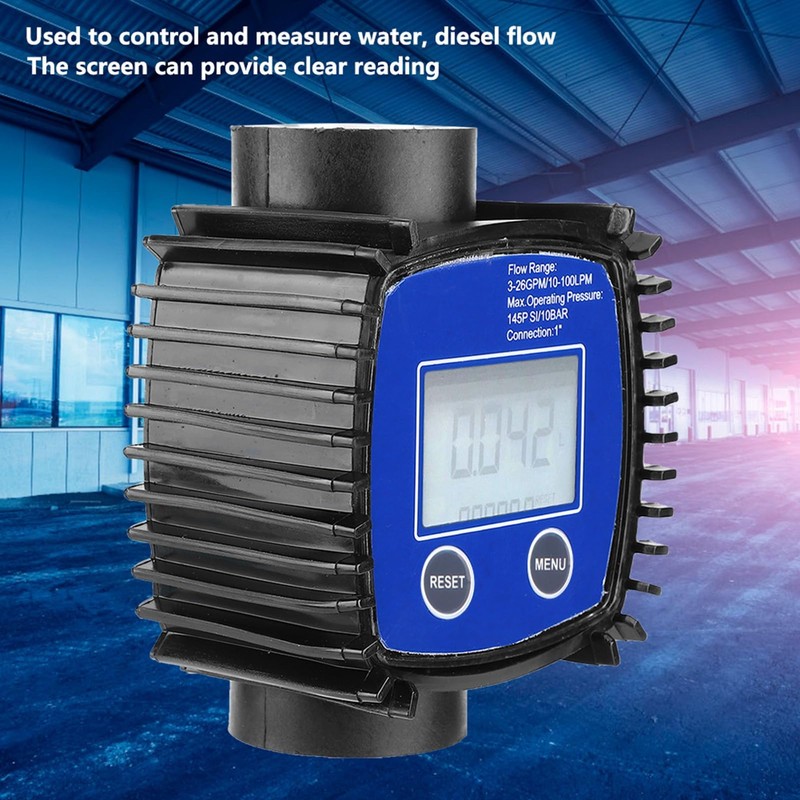 Flow Meter, Digital Display, Highly Accurate Water Diesel Flow Meter,