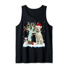 Xmas Tree Decoration Lights Labrador Retriever Dog Christmas Tank Top