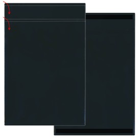 STORE SMART - 10-Pack Black Document Holder with Title Pocket - Vertical - R2003PQBKM-10