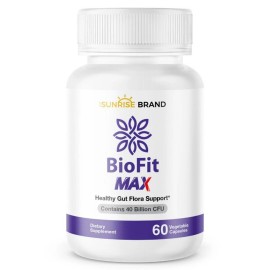 The Sunrise Brand Bio Fit Max - Healthy Gut Flora Probiotics 40 Billion - 60 capsules