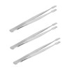 DOITOOL 3pcs Stainless Steel Stamp Nipper Tweezers Lightweight Precision Tools