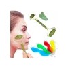 Paquete Rodillo Facial Jade + Gua-sha Masaje + Antifaz Gel