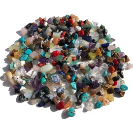 Gemstone Beads Natural Shape Beads 100 g Stone Beads 15 mm to 5 mm Quartz Beads Chain Jewellery Crafts Amethyst Rose Quartz Moonstone Agate Jasper Tiger's Eye Turquoise Obsidian Gemstone Beads