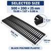 20 Inch Polymer Resin Trench Drain Grate, 7.87 Inch Wide