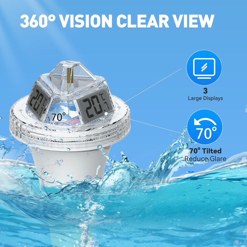 RAINPOINT Wireless Pool Thermometer - Accurate Swimming Pool and Pond