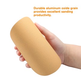 LEONTOOL 50 Pcs 6 Inches No-Hole Hook and Loop Sanding Discs Round 120 Grit Sandpaper for Random Orbital Sander Glass Metal Automotive Polishing