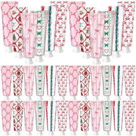 Dimsile 12 Pcs Christmas Hand Cream Gifts Bulk for Women Coquette Bowknot Hand Lotion Travel Size Pink Bow Design Moisturizer Cream for Dry Cracked Hands Stocking Stuffers Gift Xmas Travel Calendar