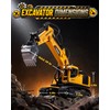LADFAR Remote Control Excavator Toy for Boys, 1:18 14-Channel RC