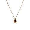 Moonffay Natural Tiger Eye Necklace, Gold Stone Pendant Necklace, Vintage