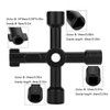 FTONOM5 4-Way Multi-Functional Utilities Zinc Alloy Key Radiator Key Bleed
