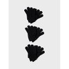NAME IT Unisex Gloves, Black/Pack:3 Pack With All Black