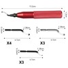 flintronic Universal deburring tool, metal handle, hand deburring tool with
