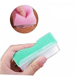 BIUDECO 5pcs Tactile Sense Trainers Massage Brush for Touch Development Soft Sponge Bath Brushes Colors Yellow White Green Blue Pink for Sensory Skill Enhancement