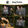 MOUNTAIN GRILLERS Heavy Duty Canvas Firewood Carrier - Features Reinforced