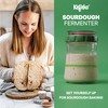 Kefirko Sourdough Fermenter, Glass Jar, Measuring Spoon, Fermentation Clock &