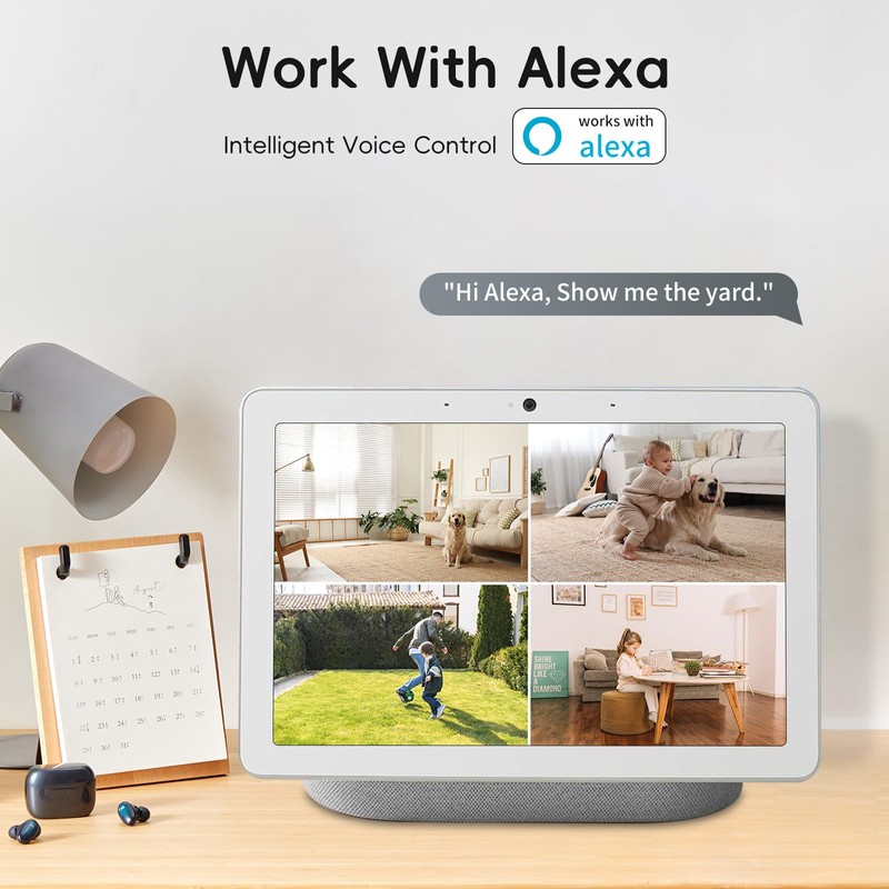 ANYQOO Safe View Security Camera 2K 3MP, Window Camera -
