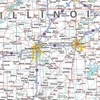 MapSherpa: Illinois State Wall Map - Compact - 16 x
